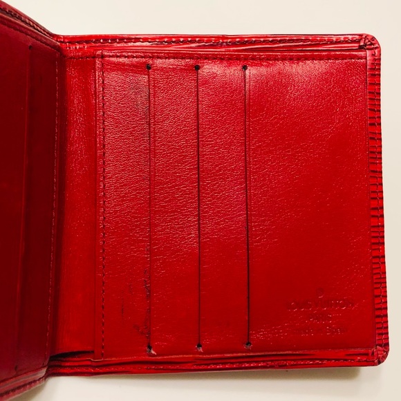 GENUINE LOUIS VUITTON Red Epi Six-Cartes Wallet - Picture 13 of 16